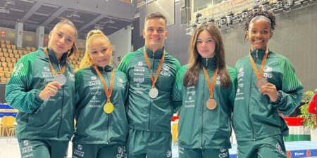 Ginástica Brasileira Brilha na Hungria: Cinco Medalhas Conquistadas ginastas brasileiros encerram competicao na hungria com cinco podios