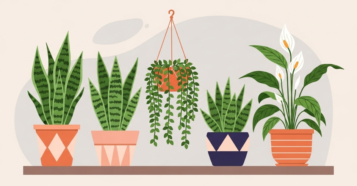 plantas que não precisam de sol cultivadas em casa