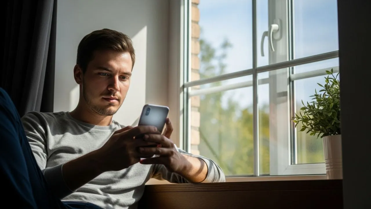 celular prejudica a visão
