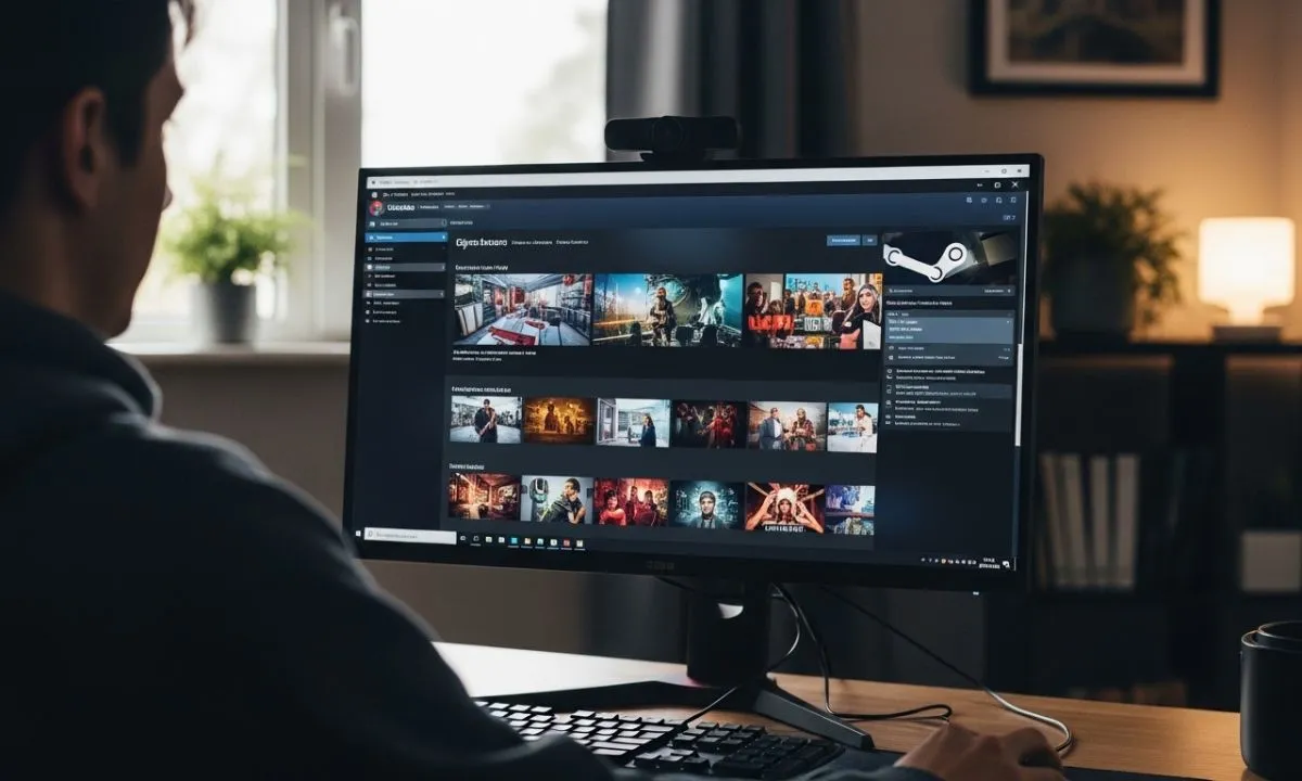 captura de tela no perfil da Steam captura de tela no perfil da Steam