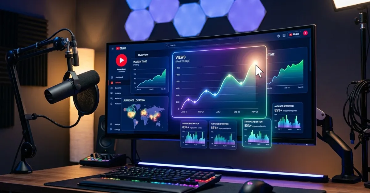 nova função YouTube Studio 2026