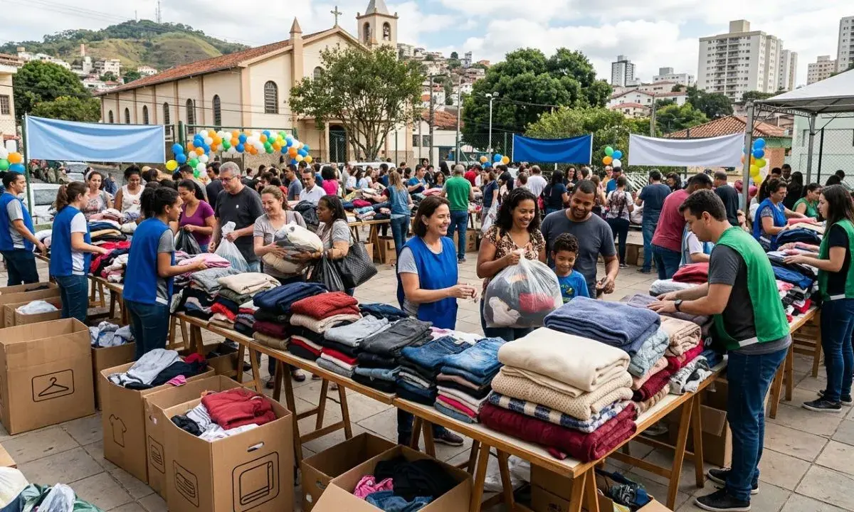 Campanha de agasalhos e cobertores em Juiz de Fora chega a 50% das metas até junho