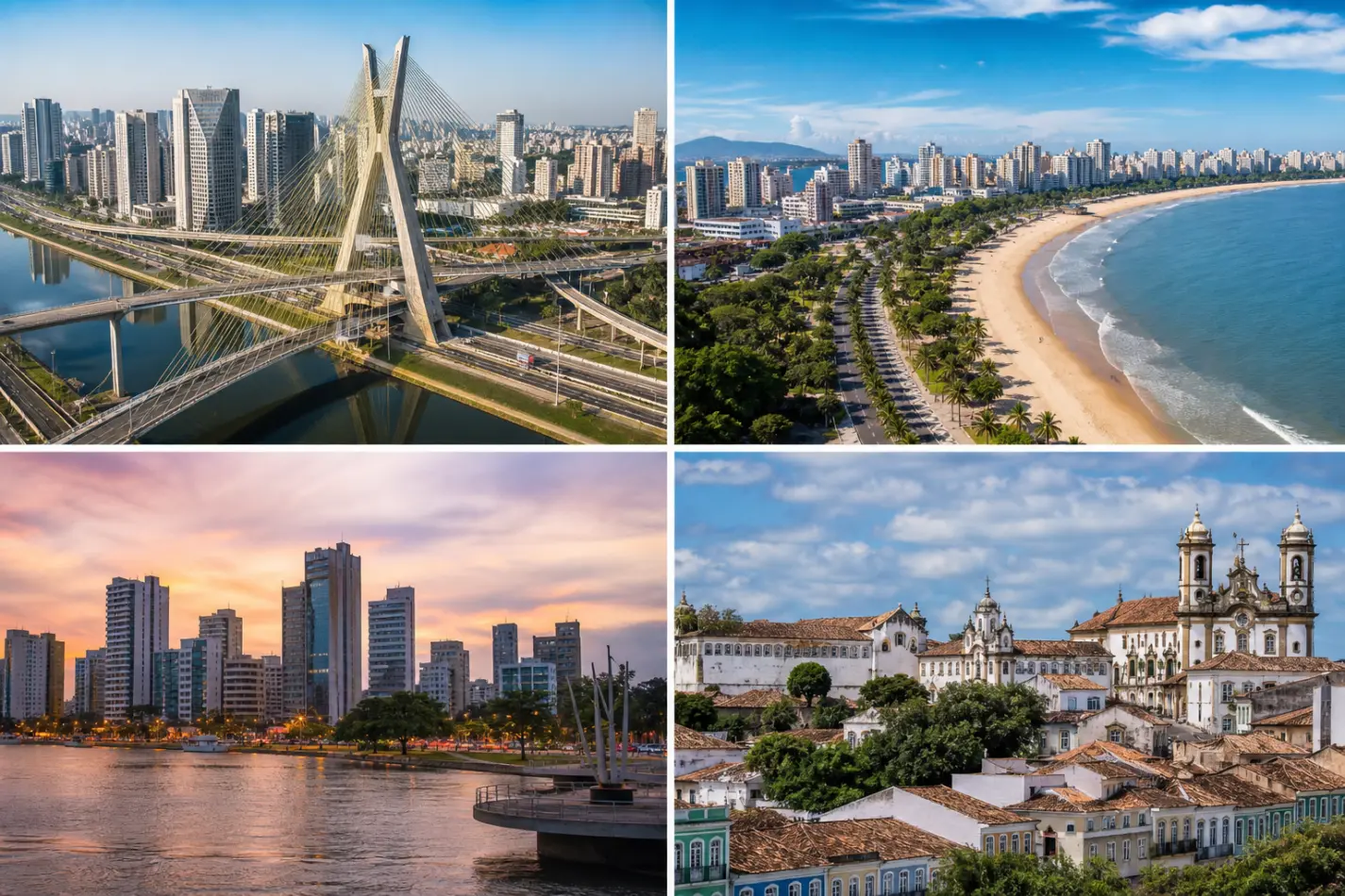 Cidades em destaque na região 