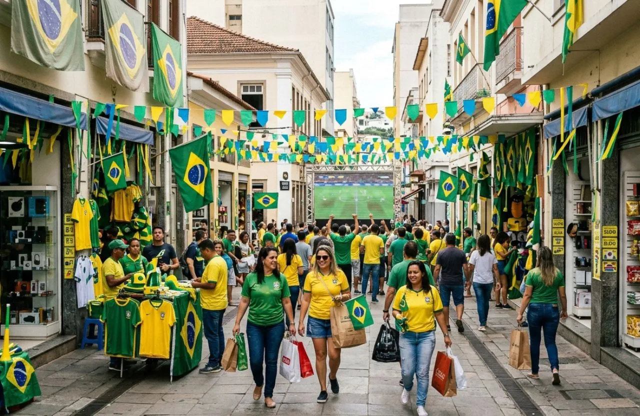 Comércio de Juiz de Fora se prepara para a Copa