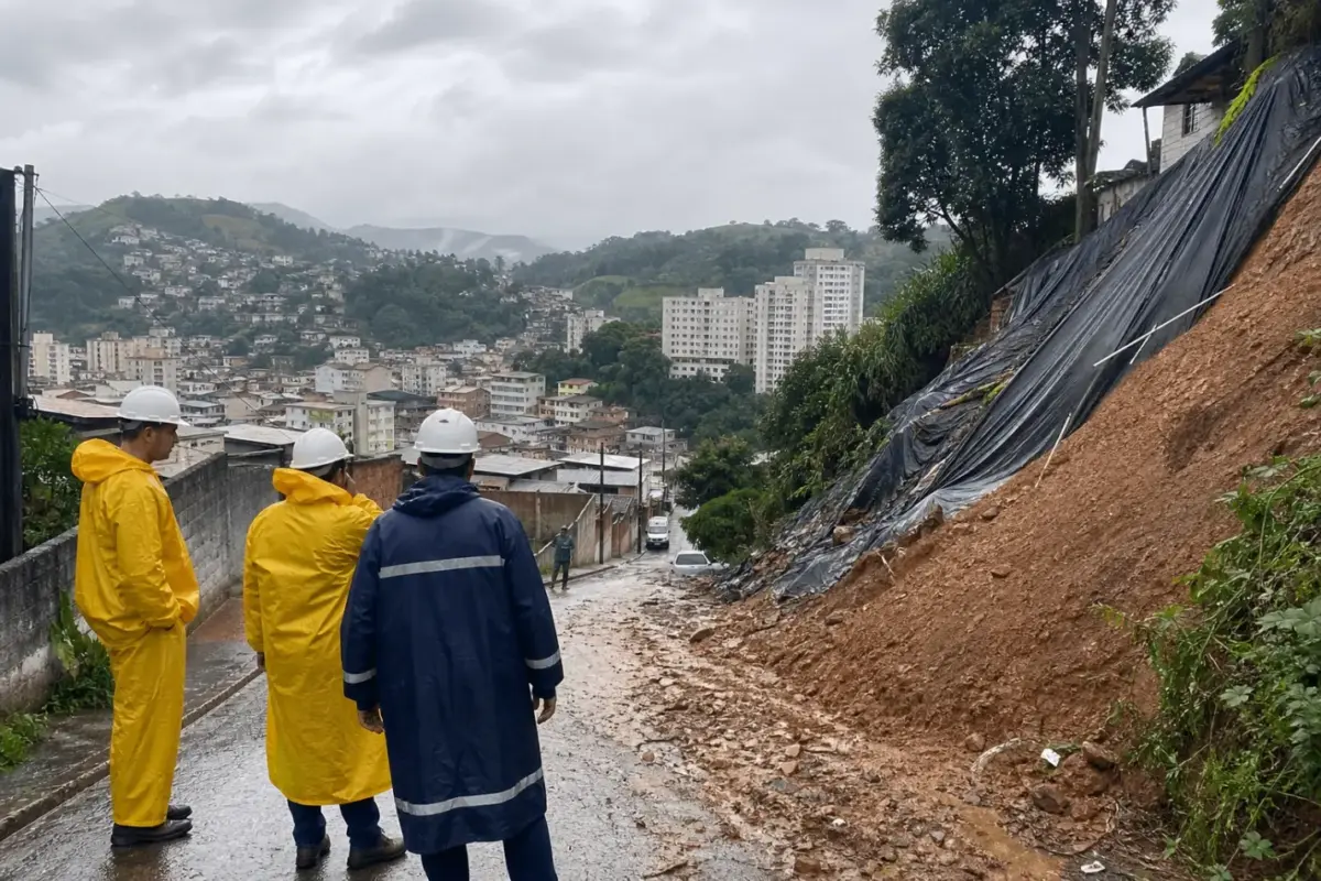 Chuvas em Juiz de Fora: prefeitura reforça ações para reduzir riscos em áreas vulneráveis