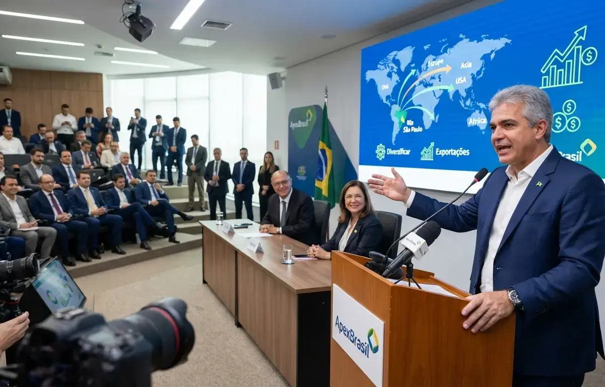 ApexBrasil anuncia plano de R$ 130 milhões para diversificar exportações brasileiras