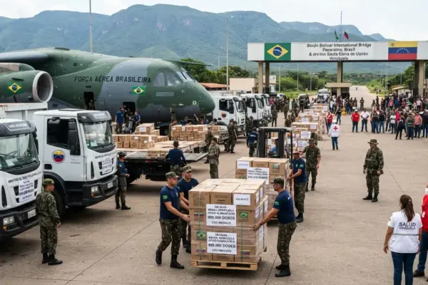 Brasil envia 690 mil doses de vacinas para apoio humanitário à Venezuela