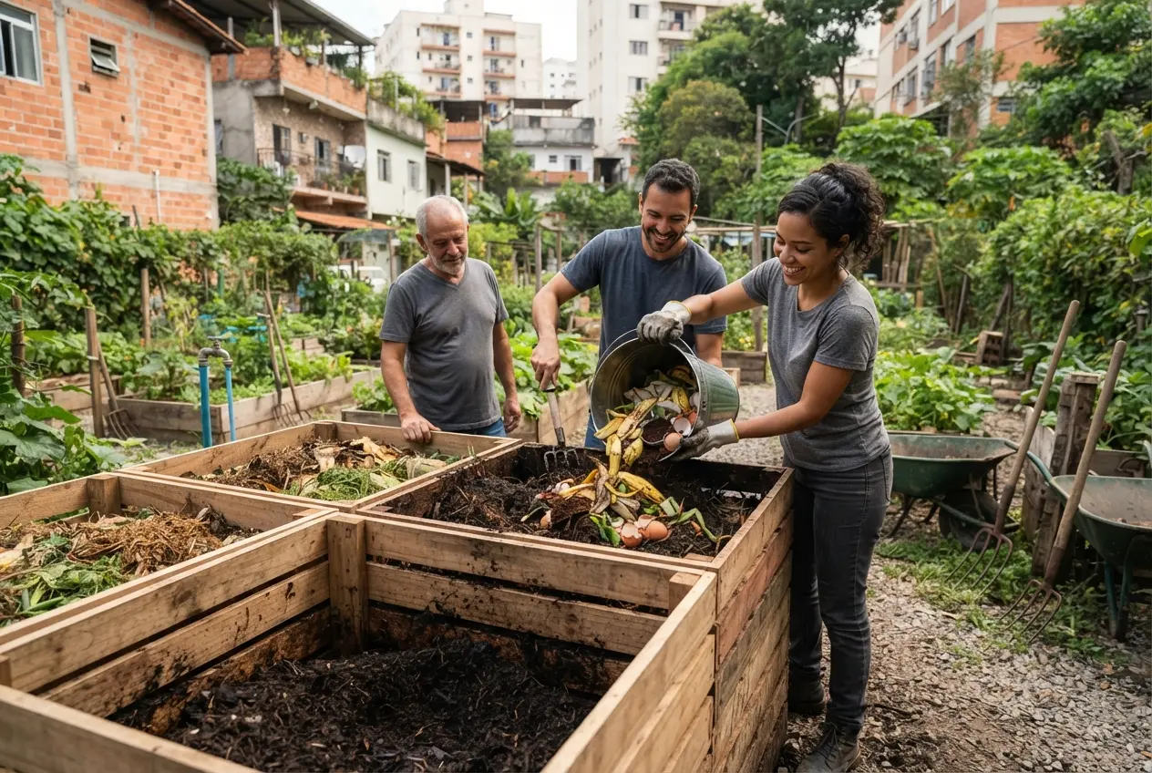 Compostagem urbana para reduzir resíduos | Noticias Net Compostagem urbana para reduzir resíduos