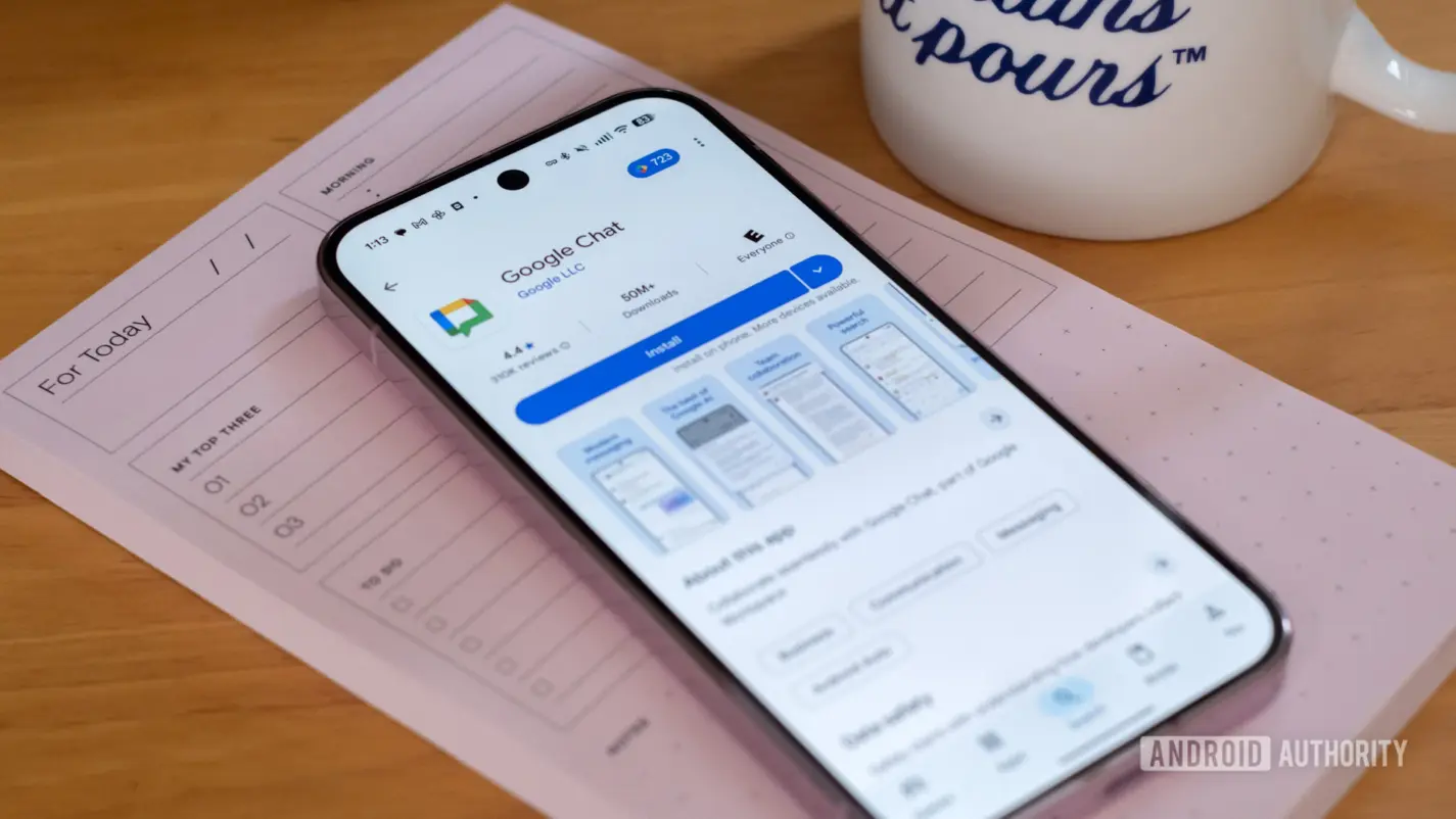 google chat play store listing