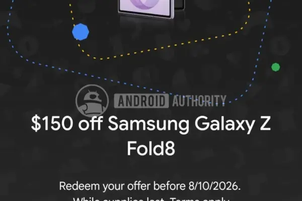 Google Store oferece desconto exclusivo no Galaxy Z Fold 8 para usuários selecionados