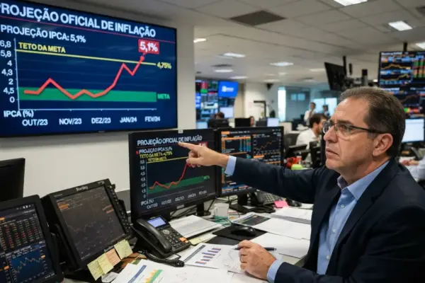 Projeção oficial de inflação sobe para 5,1% e supera teto da meta