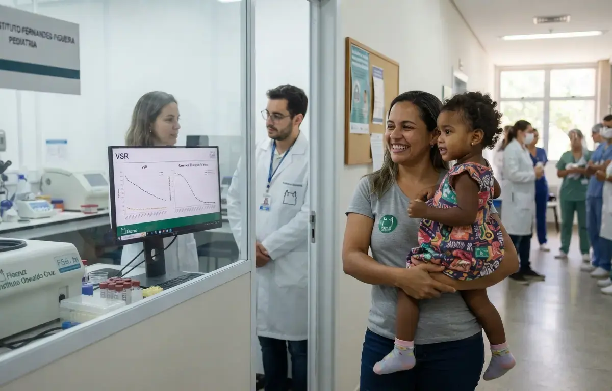 Queda na incidência de VSR em crianças de até 2 anos é registrada pela Fiocruz