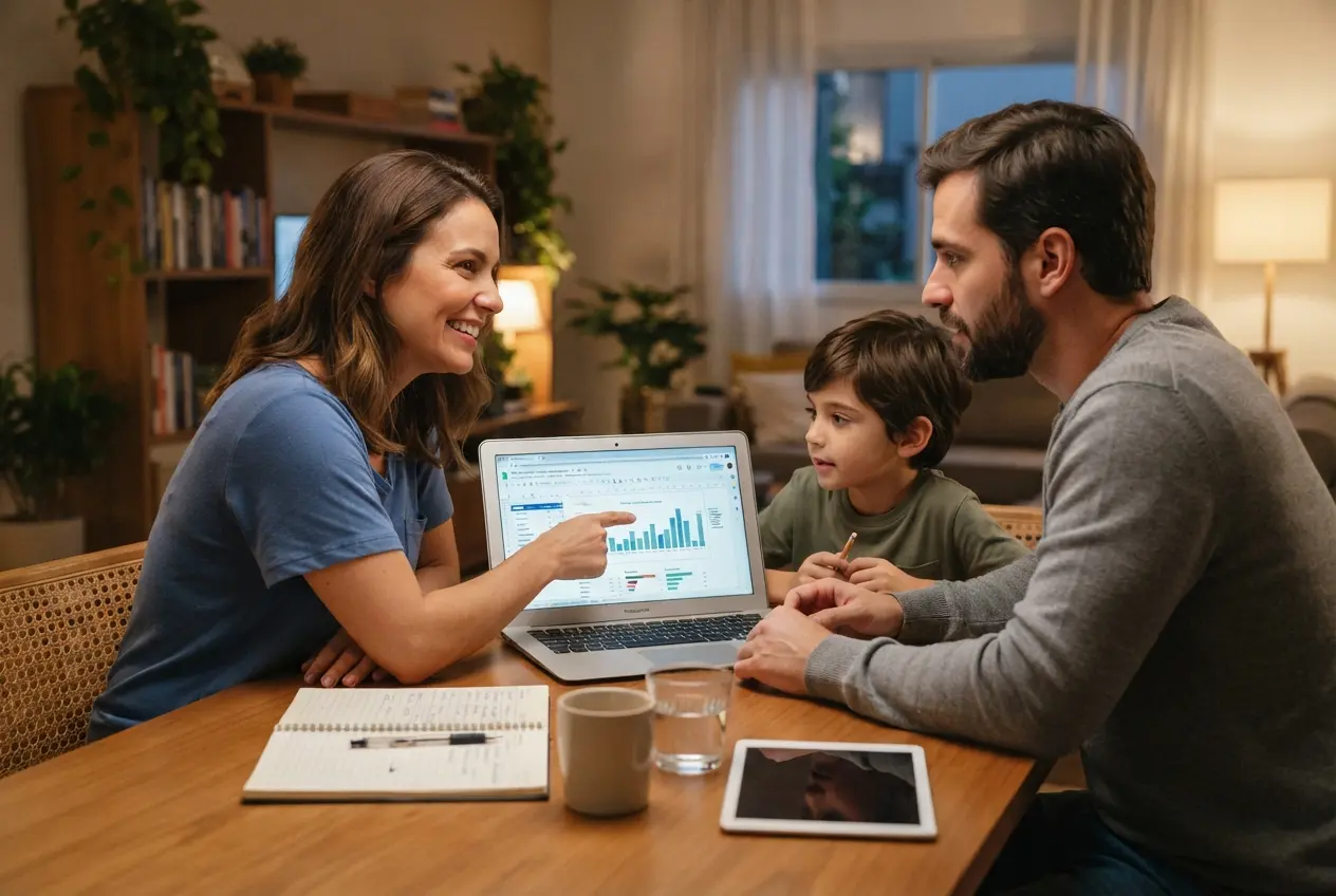 Revise suas Finanças digitais familiares mensalmente 